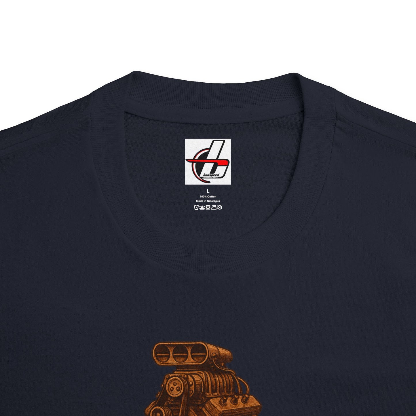 Tiki Top Fueler T-Shirt, Tiki Totem, Motor, Drag Race bonspeed Style