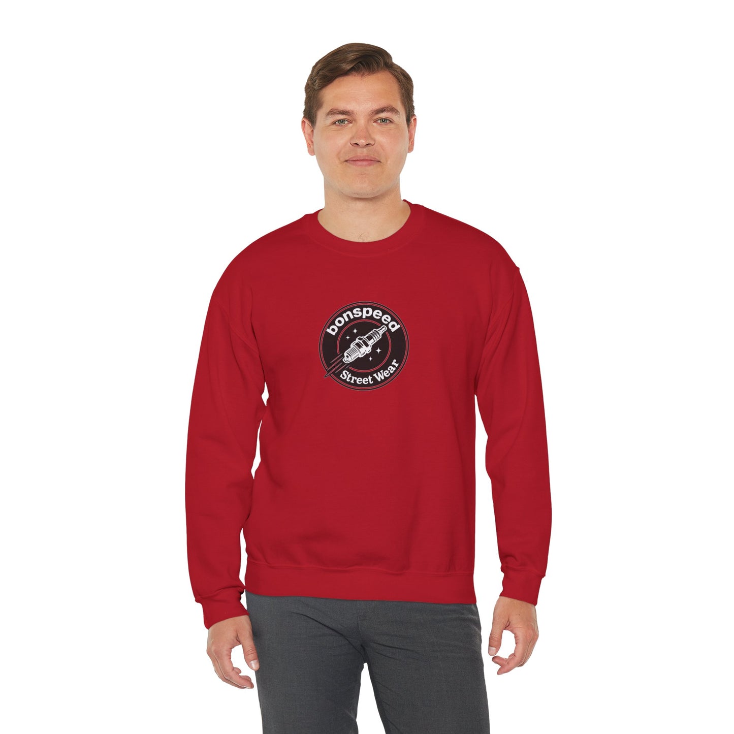 bonspeed Streetwear Classic Logo Sweatshirt, California Automotive Apparel, Hot Rod, Muscle Car & Motorcycle