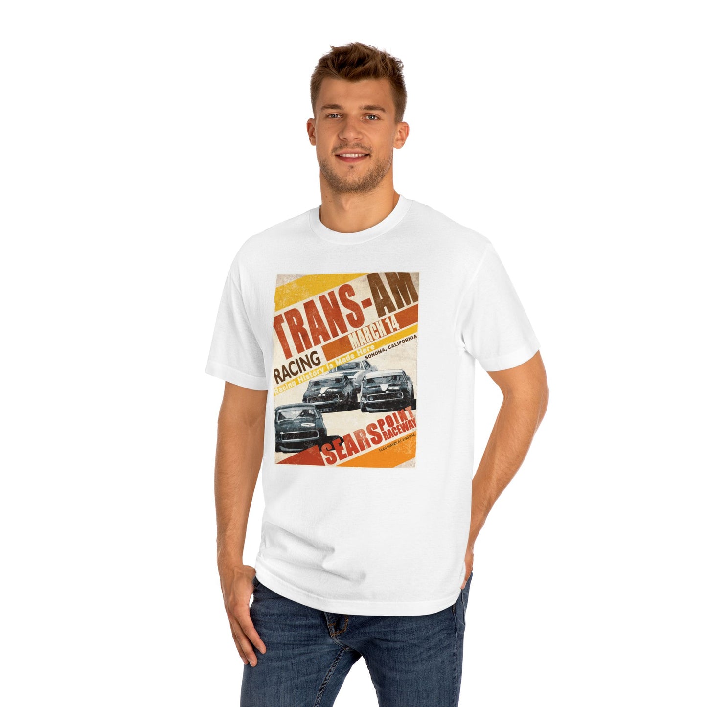 Sears Point Trans Am Racing Classic Tee, Vintage Car T-Shirt, Mustang Racing