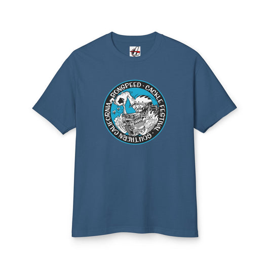 Cacklefest Fink Style Garment-Dyed Heavyweight Tee, Hot Rod T-Shirt, Graphic Cotton Shirt, bonspeed Street Wear T-Shirt