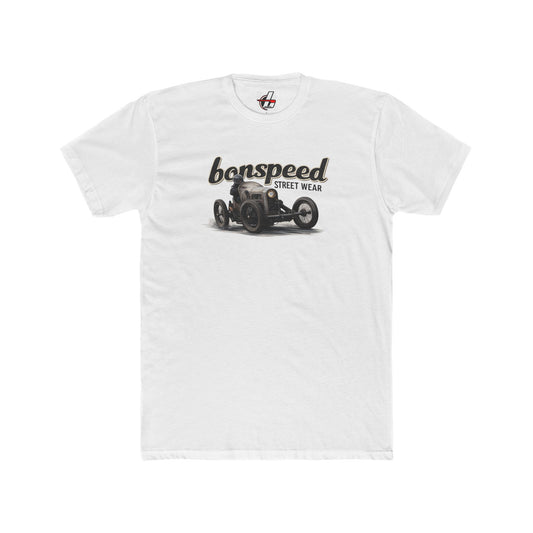 bonspeed Street Wear Vintage Race Car Tee — Sunday and Sideways in a Vintage Racer T-Shirt