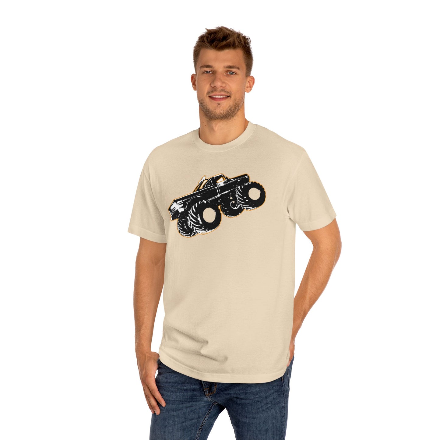 Monster Truck Classic Tee Big Tires Ford F150 Crush Something, bonspeed Original