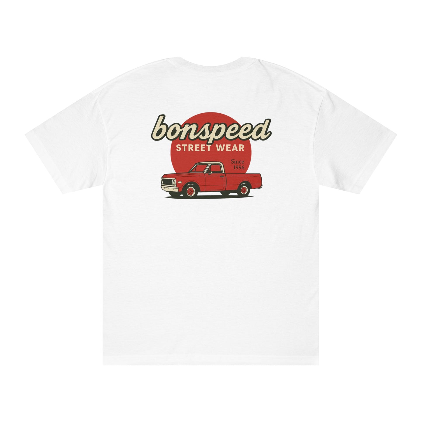 Classic C10 Pickup bonspeed Streetwear, Vintage Red Pickup Truck Graphic, American Standard T-Shirt