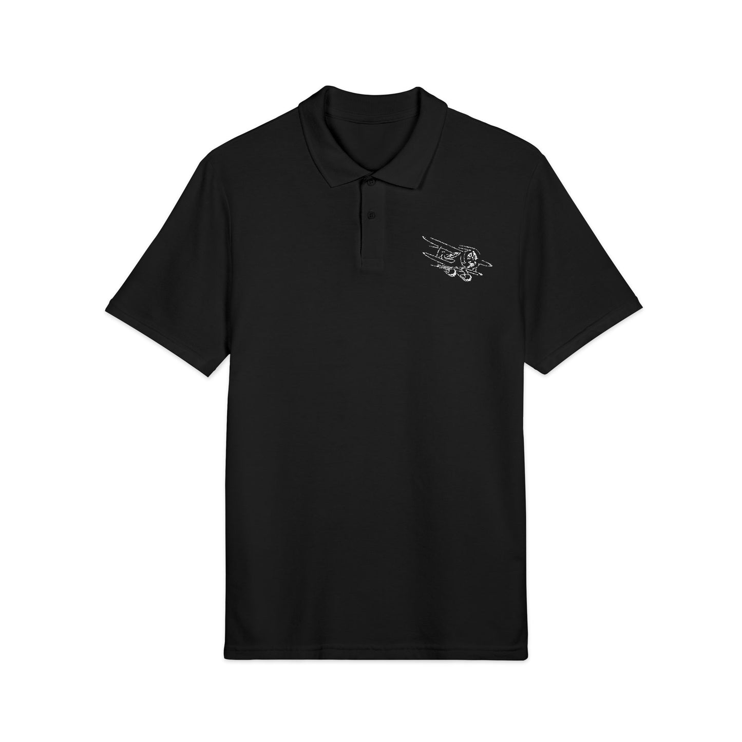 AIR Icon Embroidered Unisex Polo Shirt, Casual Wear, Airplane, Biplane, bonspeed Street Wear