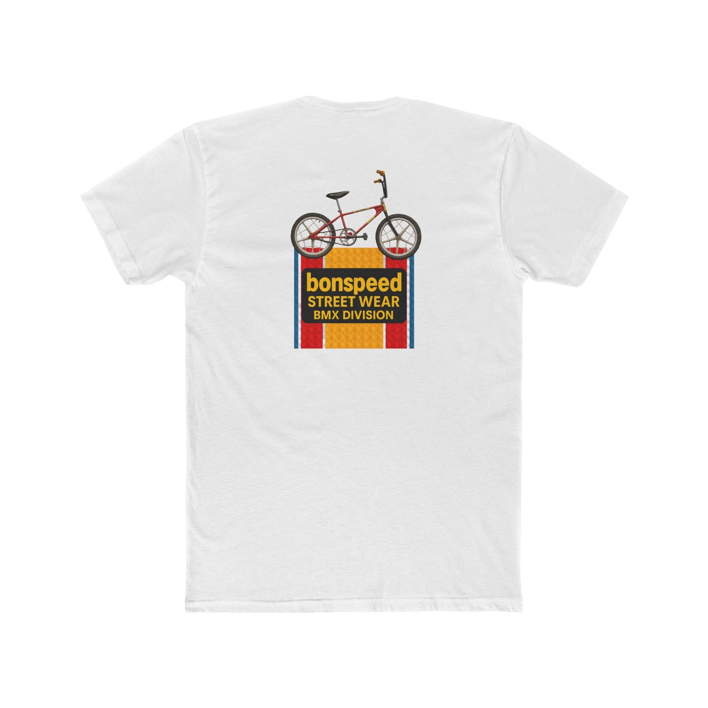 BMX Bike Graphic Tee — "bonspeed Street Wear BMX Division" Cotton T-Shirt