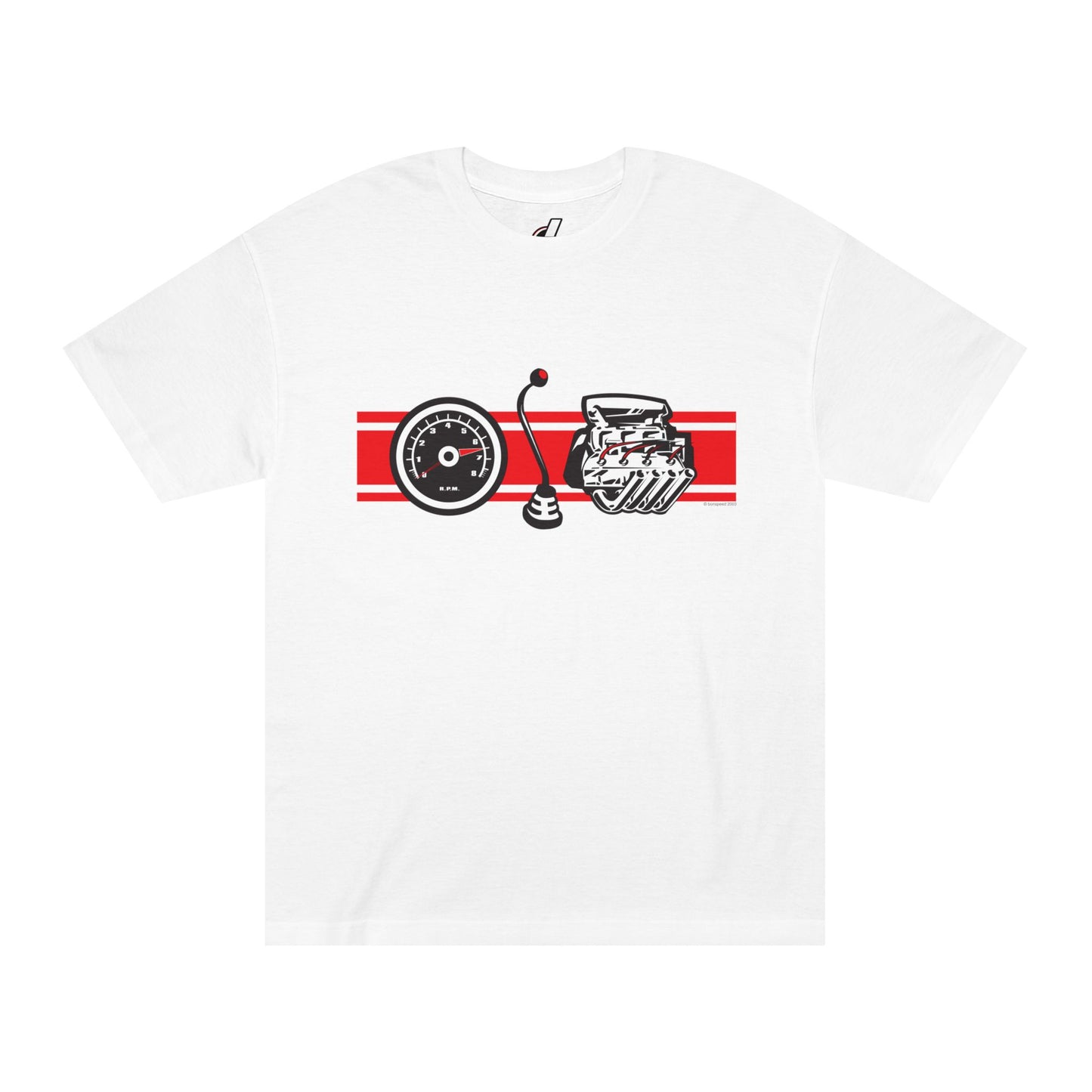 bonspeed Hot Rod Tee Custom Car Gift, Performance Basics Vintage ReIssue t-shirt