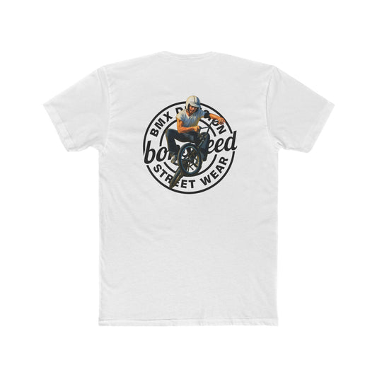 bonspeed Streetwear BMX Division Tee — Retro BMX Cross Up Graphic T-Shirt