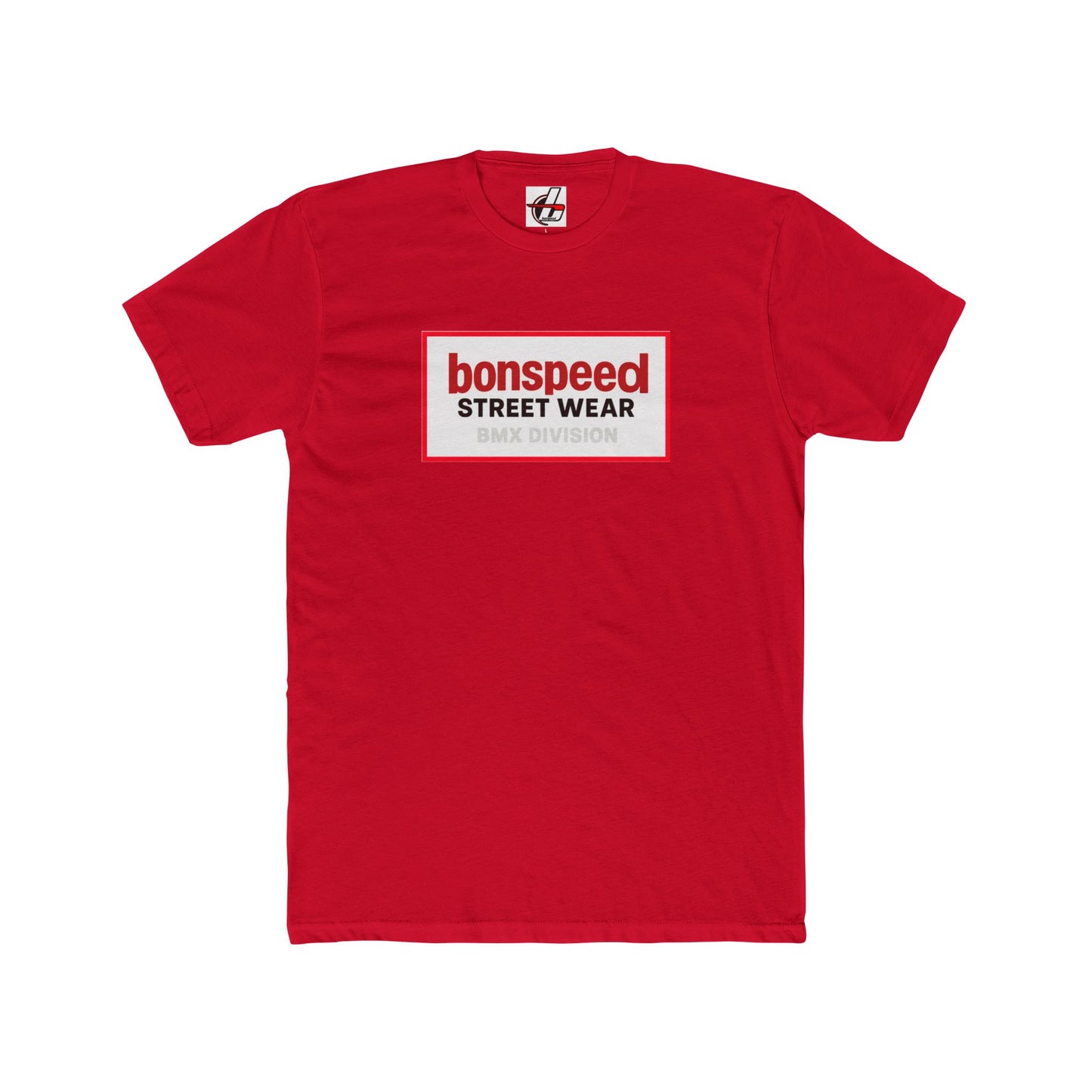 bonspeed Streetwear BMX Division Tee — Retro BMX Cross Up Graphic T-Shirt