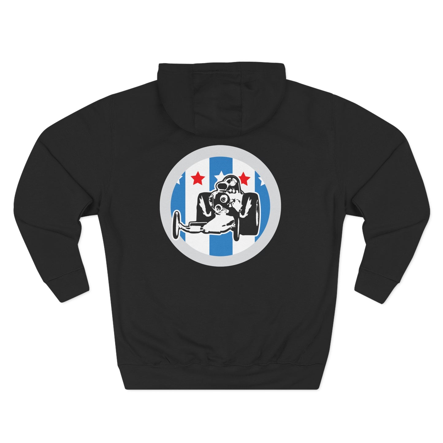 Top Fuel Dragster Fleece Hoodie - Vintage Drag Racing, bonspeed Street Wear