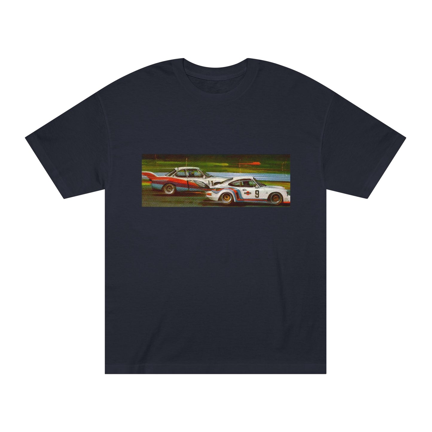 Racing-Themed Trans-Am Classic Tee | Porsche & BMW, Motorsport T-Shirt BLK & WHT
