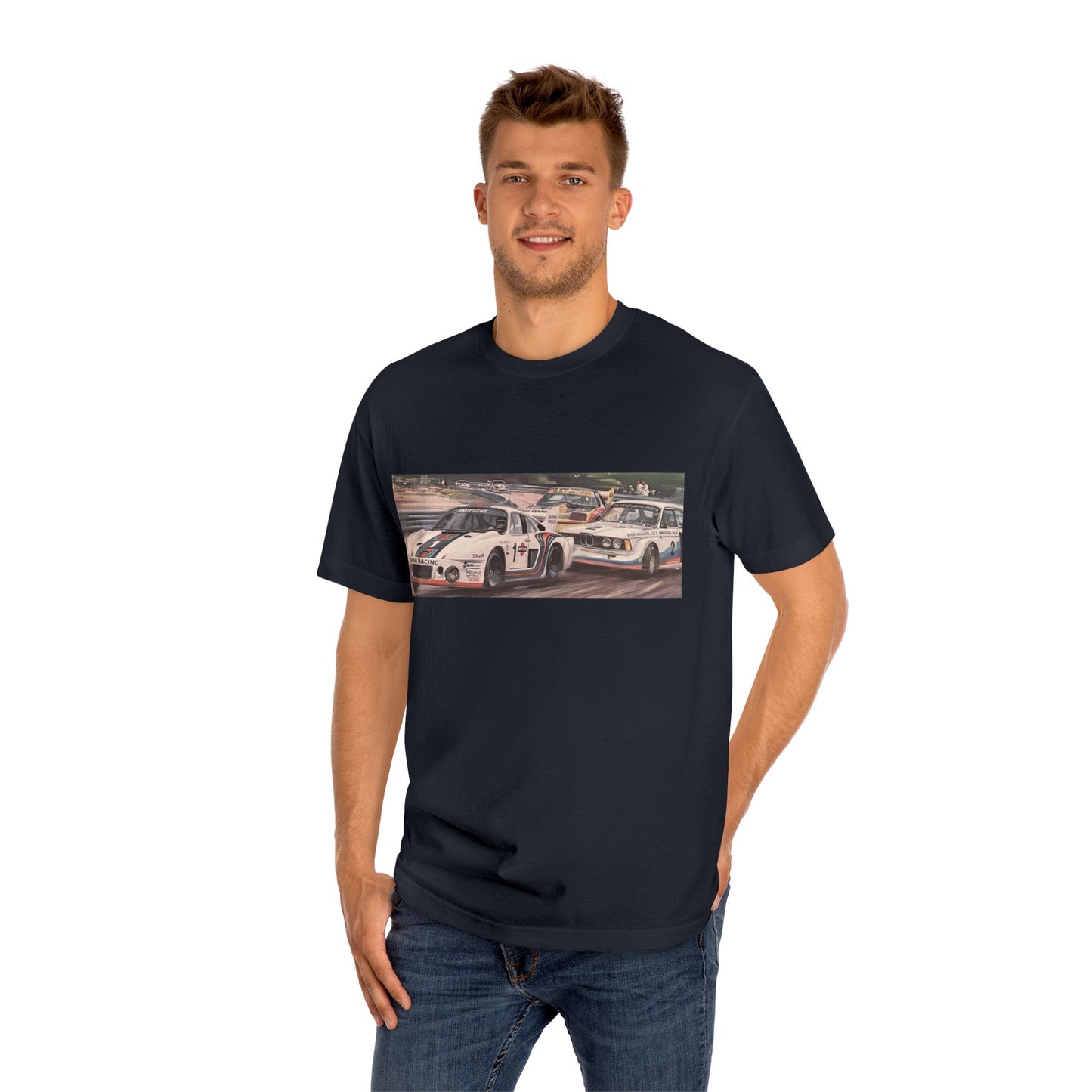 Racing Vibes Trans-Am Classic Tee, Car Racing Gift, Motorsport T-Shirt BLK & WHT