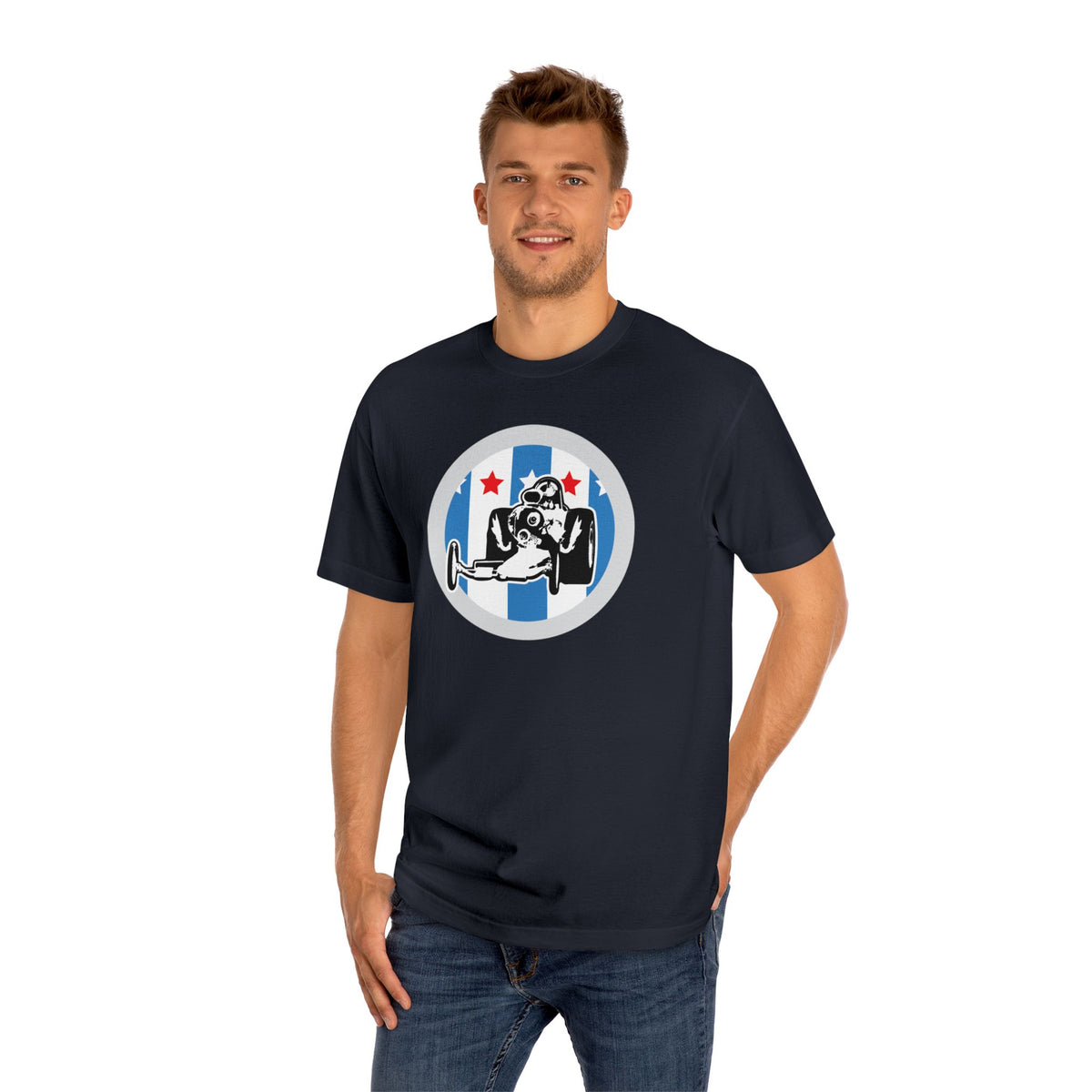 Vintage Top Fuel Dragster Tee, Stars & Stripes American Drag Racing, bonspeed
