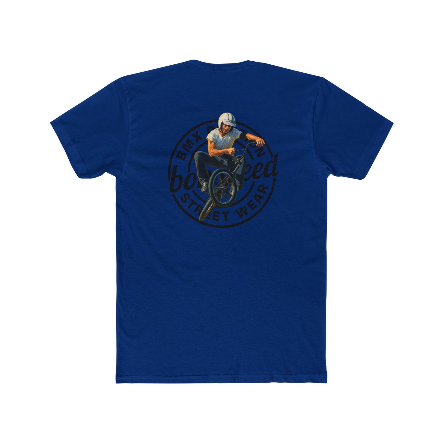 bonspeed Streetwear BMX Division Tee — Retro BMX Cross Up Graphic T-Shirt