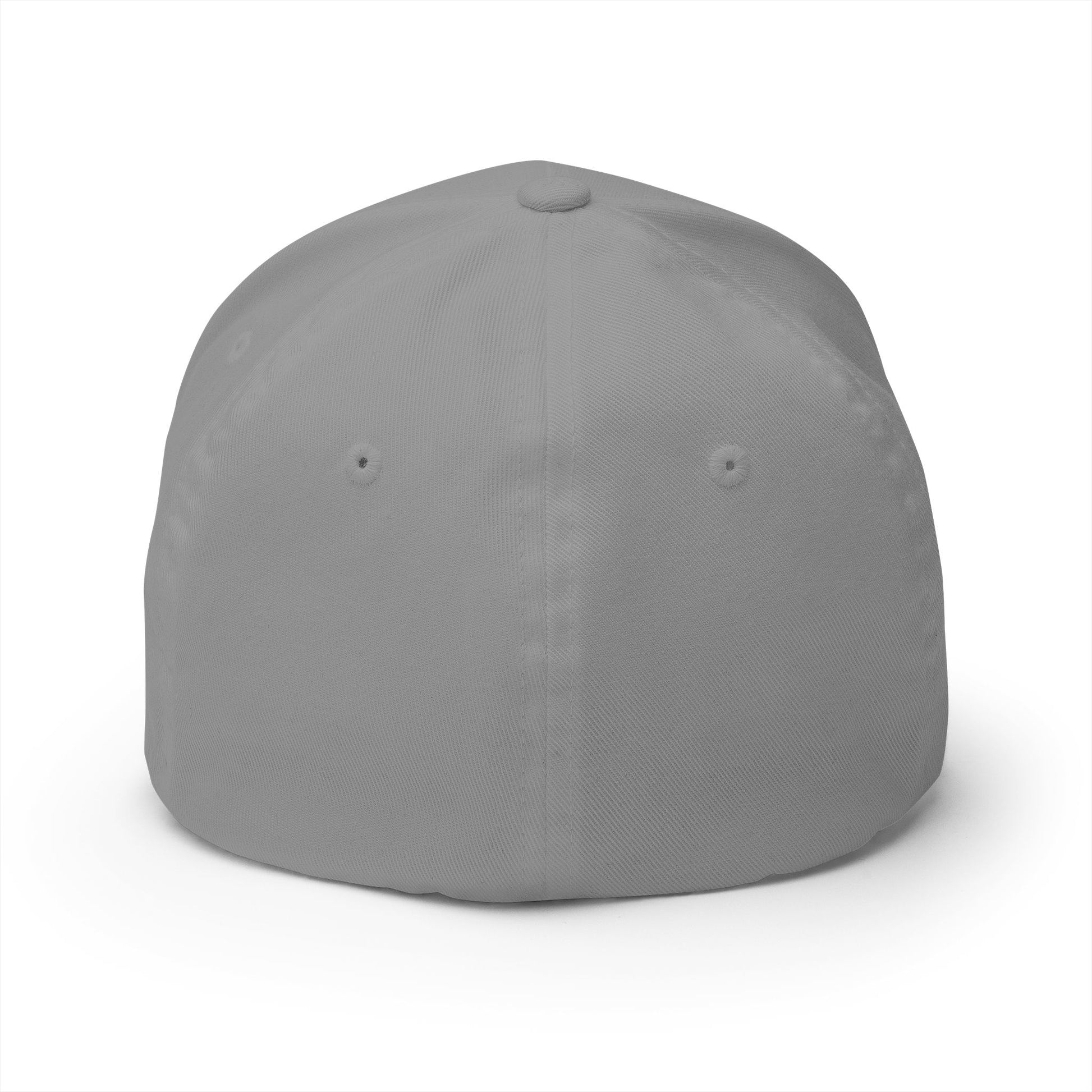 Gray baseball cap on a white background
