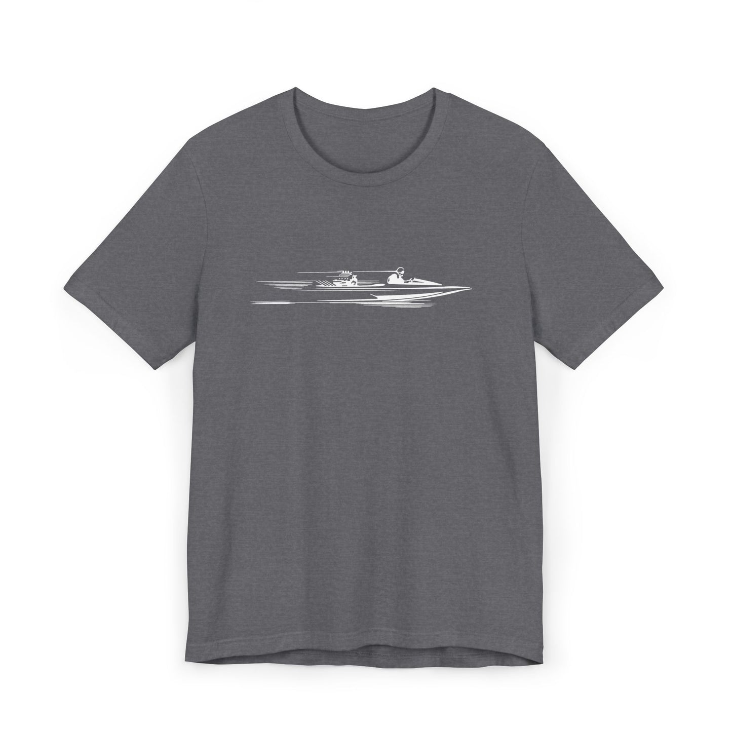 Water ICON Women's T-Shirt with Minimalist Boat Design, Perfect for Casual Outings, Gifts, or Adventures, bonspeed Street Wear