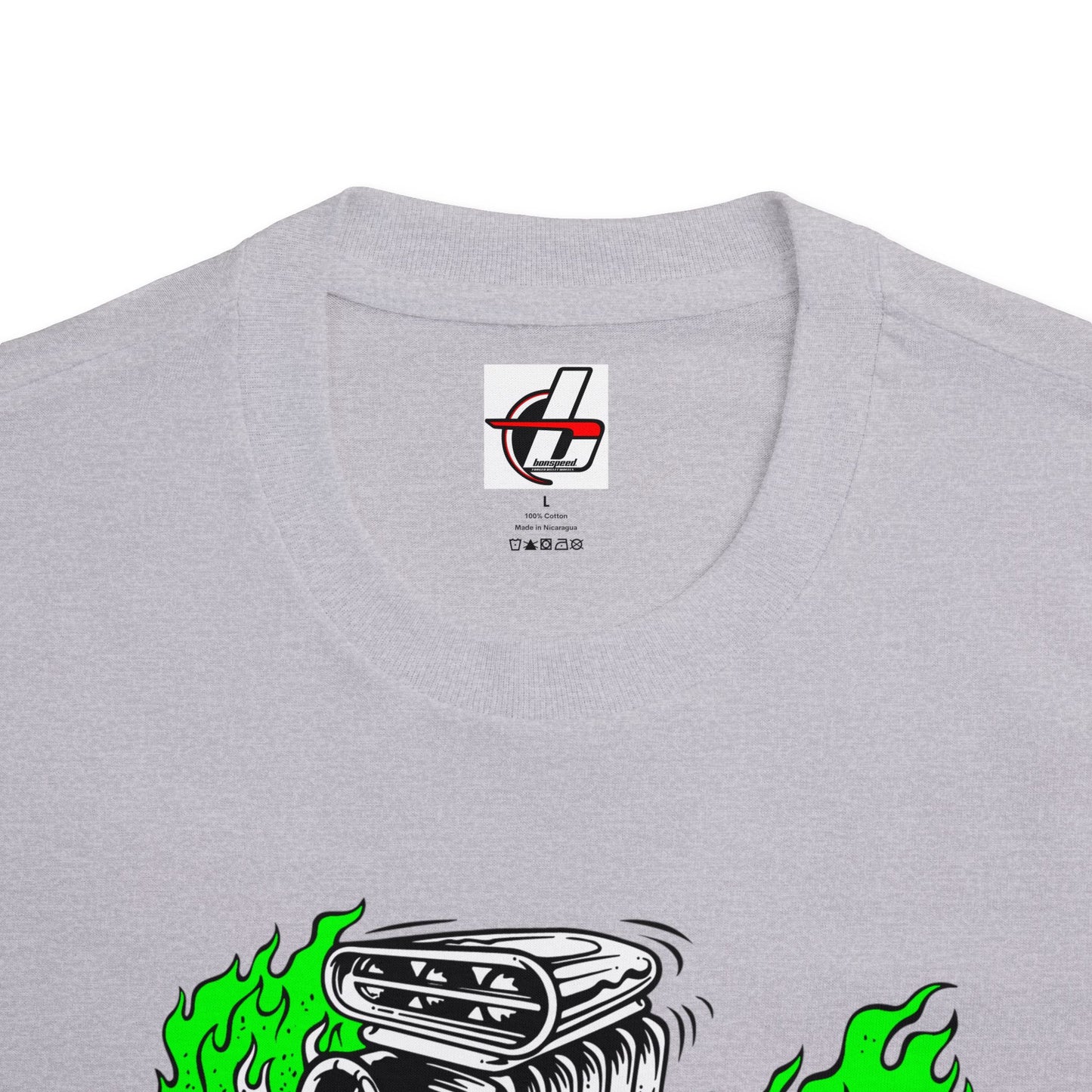 Fink Flame Graphic Tee | Giant Greens Falmes, Ed Roth, Rat Fink Style, Hot Rod Drag Race Shirt