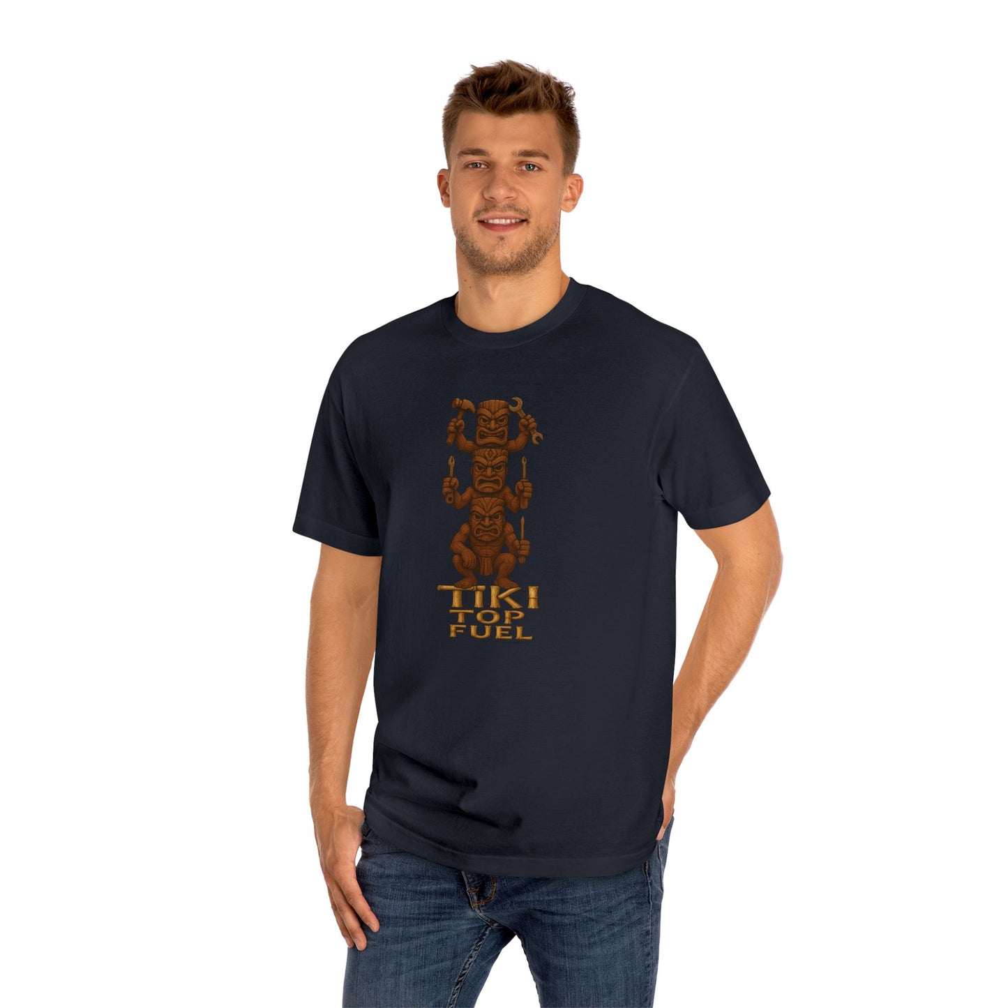 Tiki Top Fuel Tee, Unisex Graphic Shirt, Tiki Totem, bonspeed Street Wear