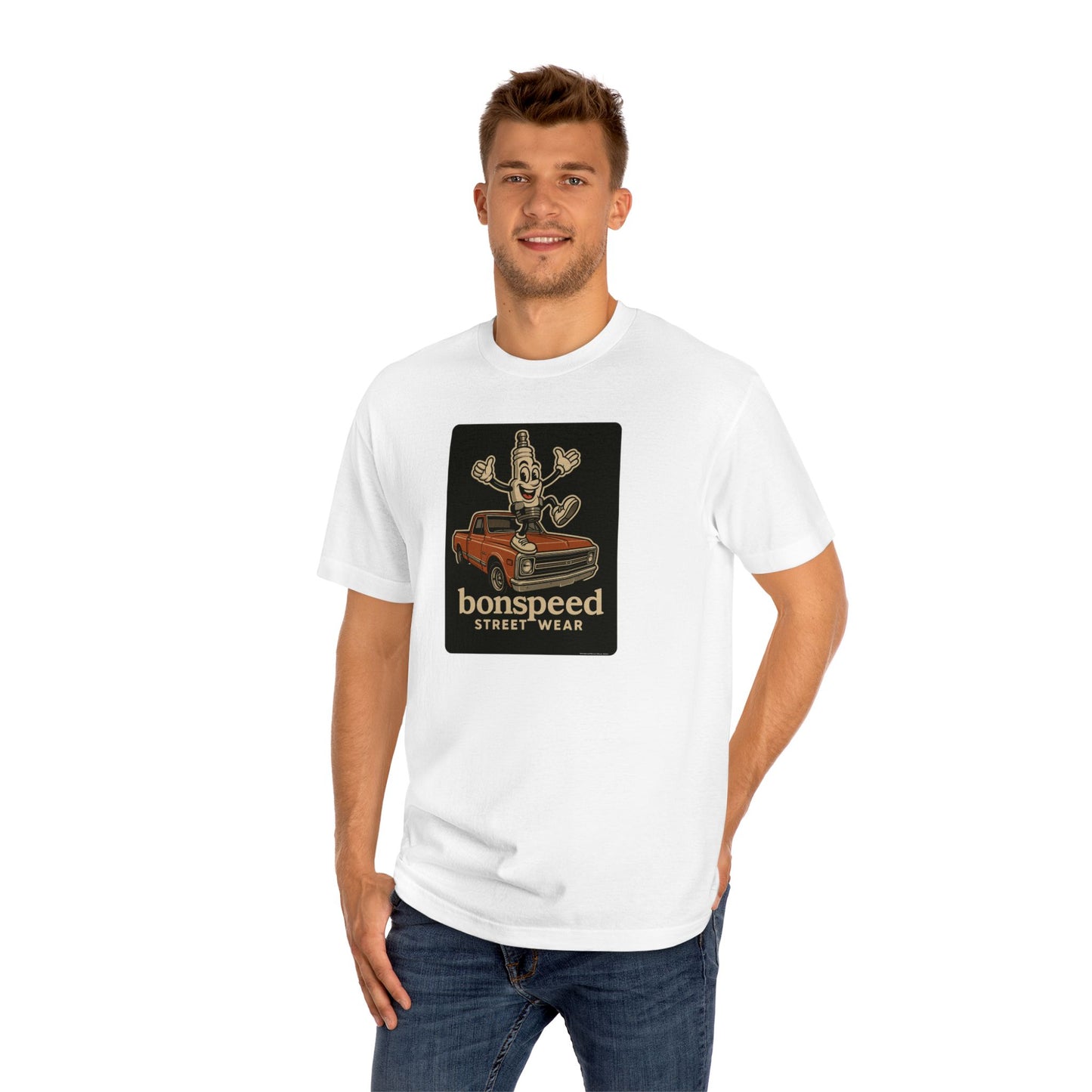 Mr Spark Plug Tee, 1970 Chevrolet C10 Pick Up T-shirt, bonspeed Street Wear