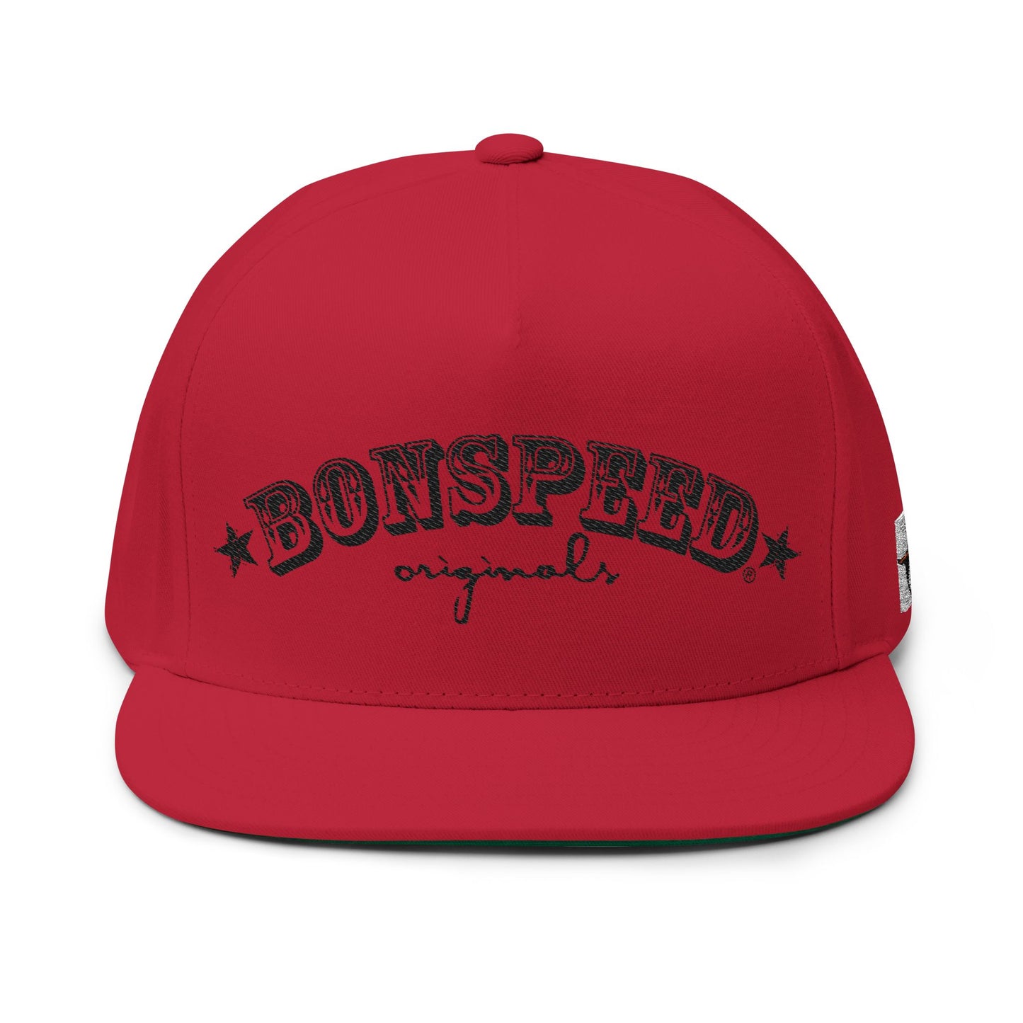 bonspeed Originals Flat Bill Cap, Casual Wear, Automotive Apparel, Gift for Him