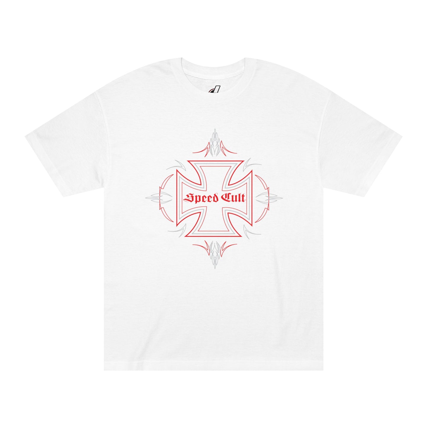 Speed Cult Unisex Classic Tee - Casual Streetwear, Graphic T, Hot Rod Pinstripe