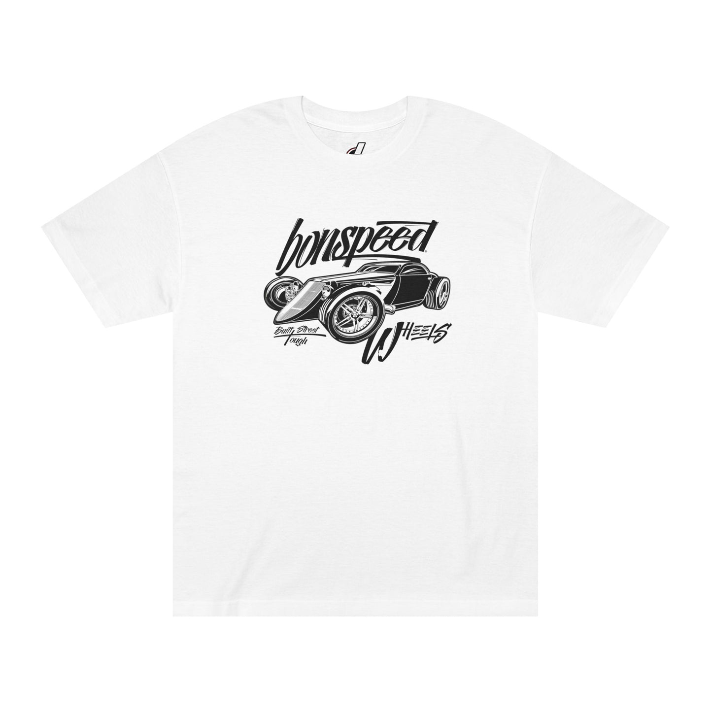 bonspeed Wheels Hot Rod Graphic Tee, Unisex T-Shirt for Women Car Enthusiasts, Perfect Gift, Car Shows, and Holidays