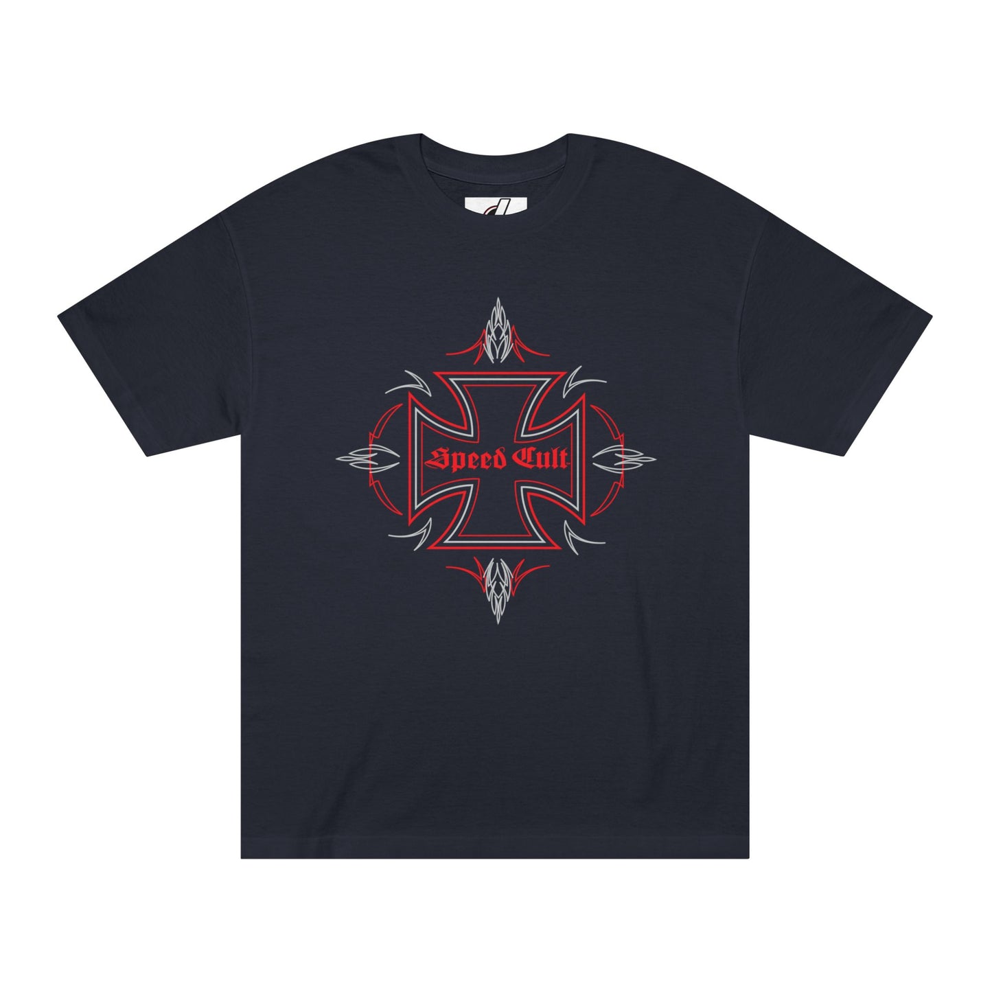 Speed Cult Unisex Classic Tee - Casual Streetwear, Graphic T, Hot Rod Pinstripe