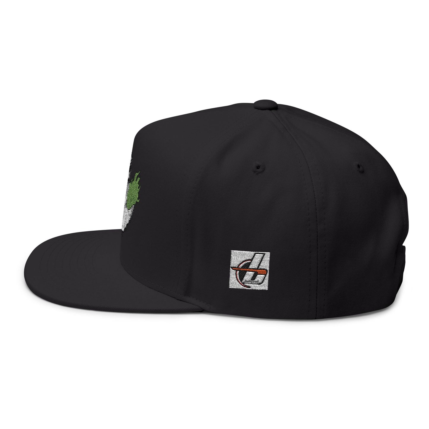 Fink Flames Embroidered Flat Bill Cap, Roth Style Motor, Snapback, Streetwear