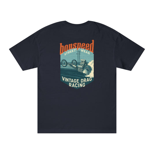 Vintage Drag Racing Tee, bonspeed Street Wear Retro Hot Rod Graphic T-Shirt