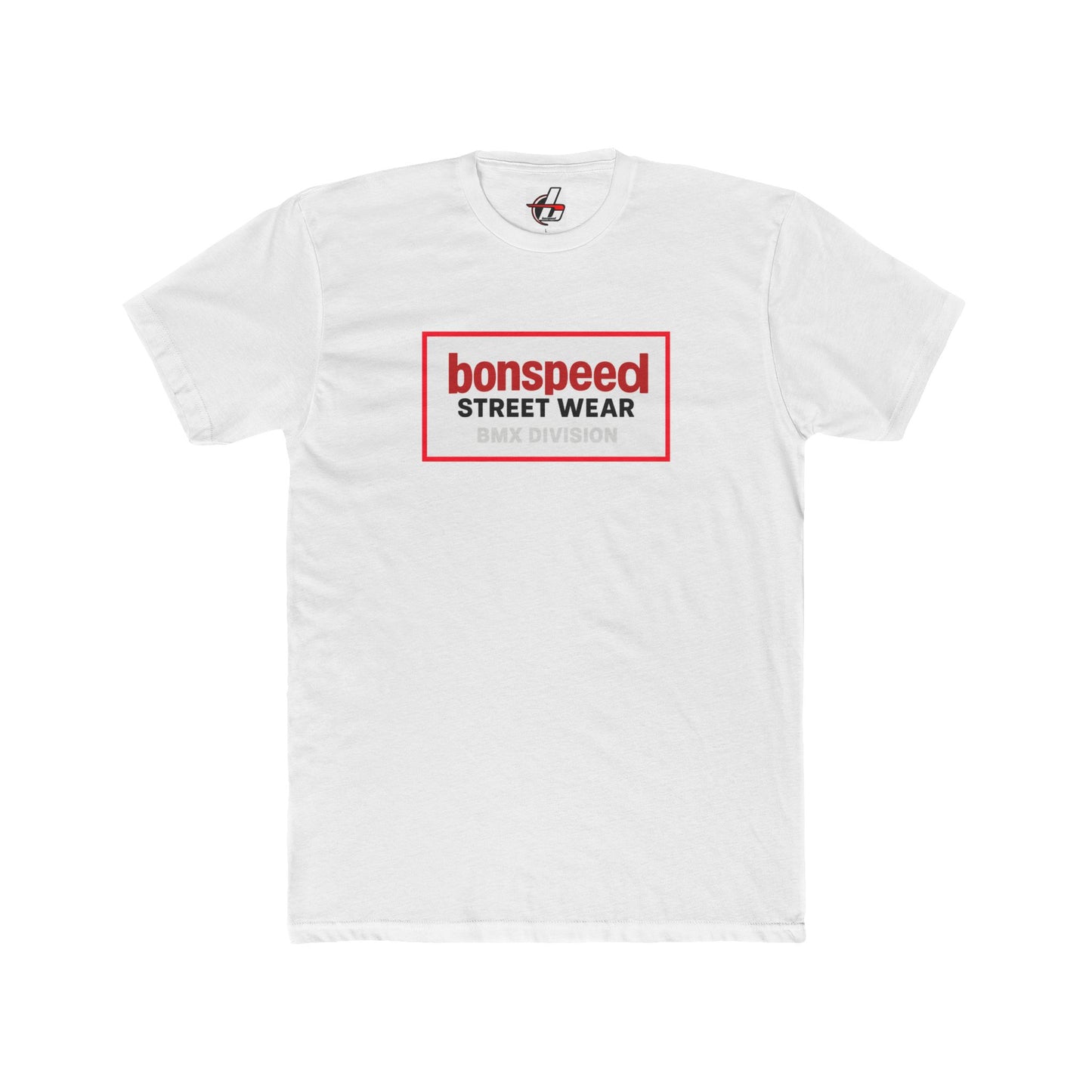 bonspeed Streetwear BMX Division Tee — Retro BMX Cross Up Graphic T-Shirt