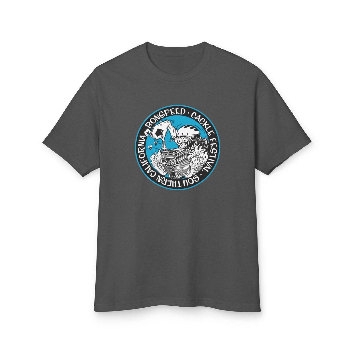 Cacklefest Fink Style Garment-Dyed Heavyweight Tee, Hot Rod T-Shirt, Graphic Cotton Shirt, bonspeed Street Wear T-Shirt