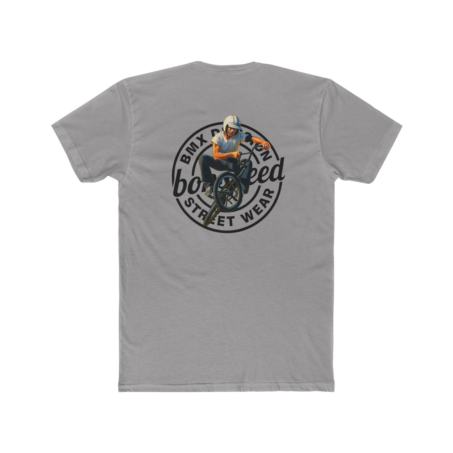 bonspeed Streetwear BMX Division Tee — Retro BMX Cross Up Graphic T-Shirt