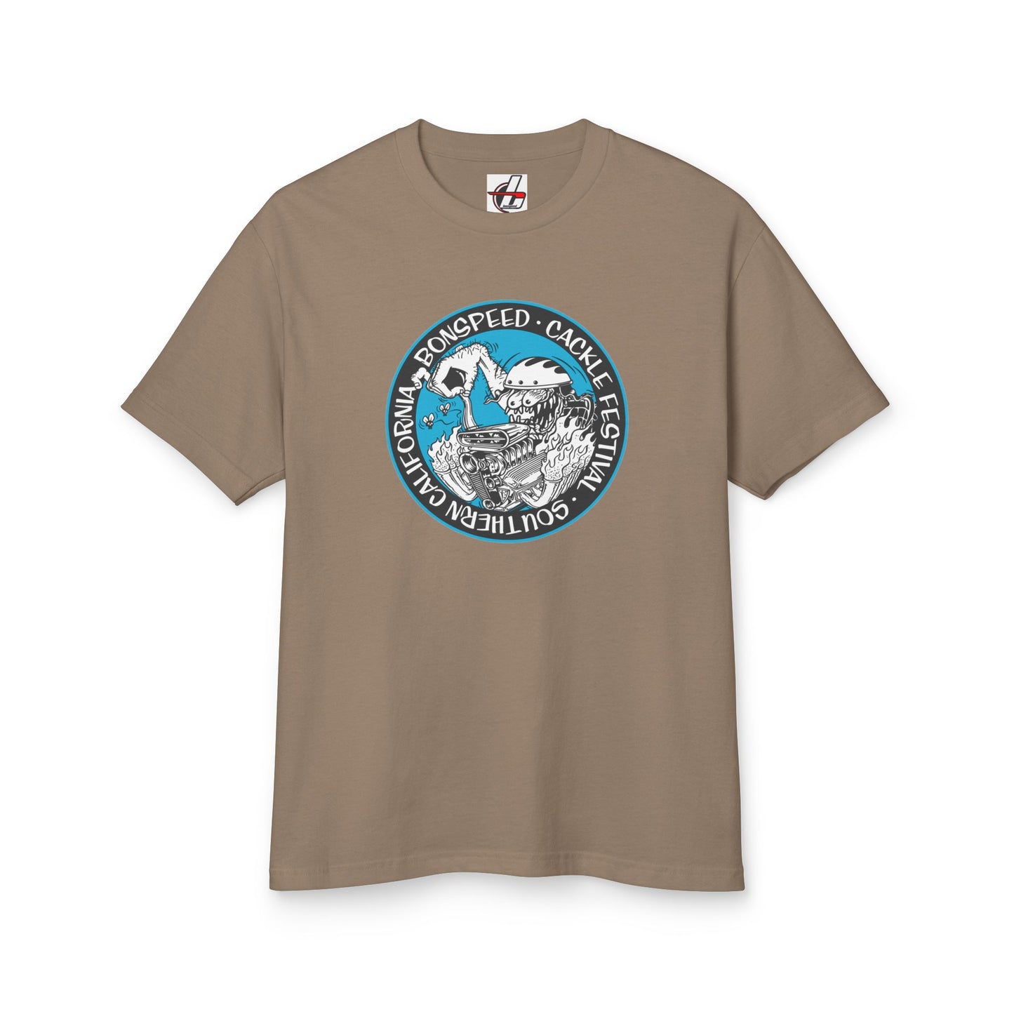 Cacklefest Fink Style Garment-Dyed Heavyweight Tee, Hot Rod T-Shirt, Graphic Cotton Shirt, bonspeed Street Wear T-Shirt