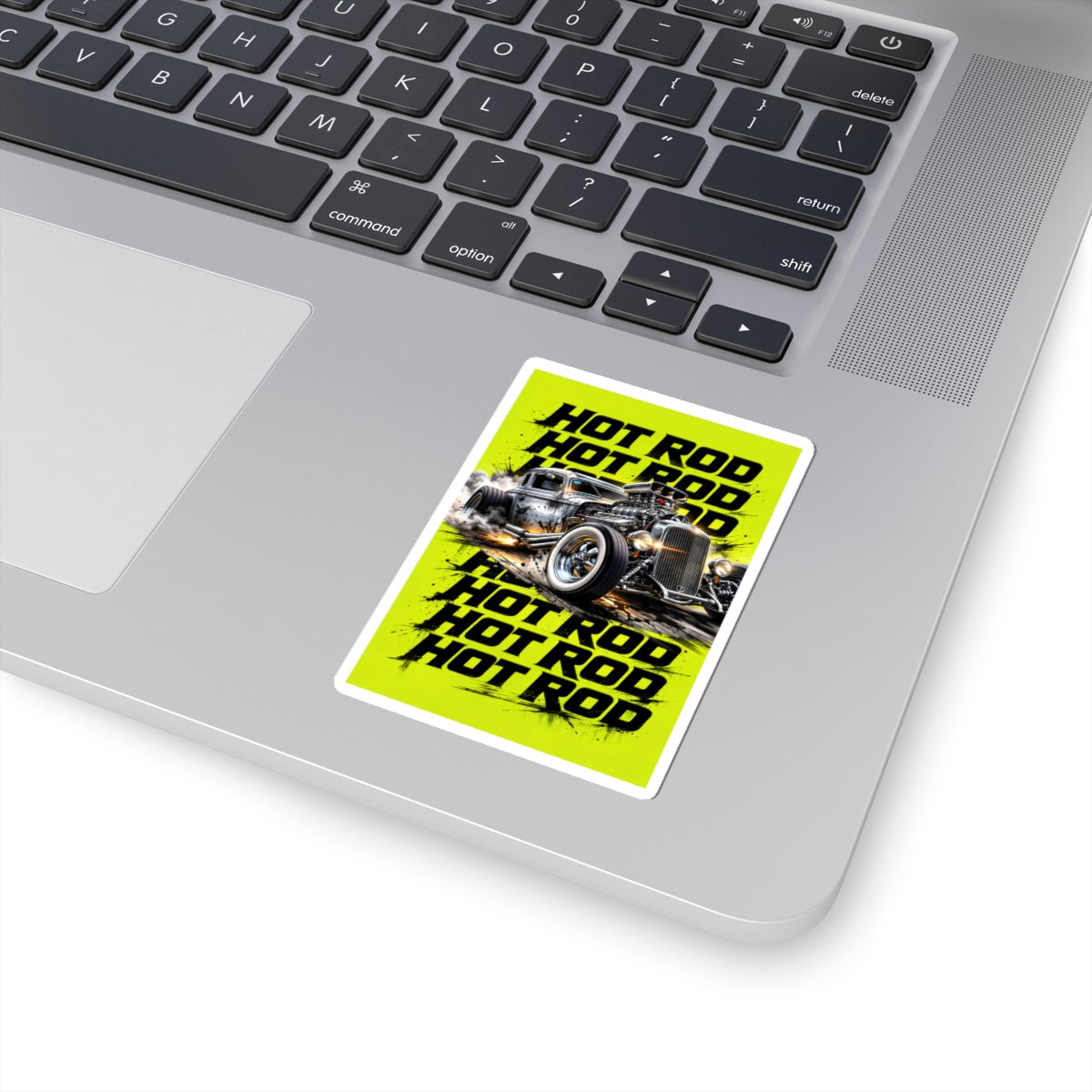 Hot Rod FireCar Kiss-Cut Stickers | Rat Rod Car Decal