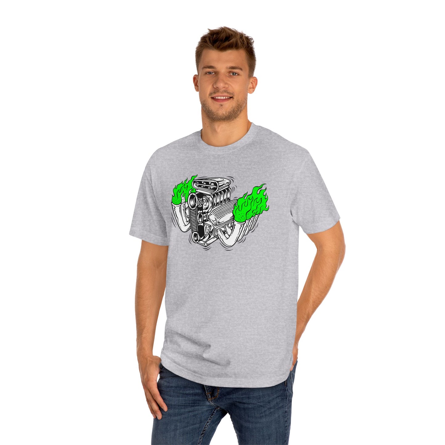 Fink Flame Graphic Tee | Giant Greens Falmes, Ed Roth, Rat Fink Style, Hot Rod Drag Race Shirt