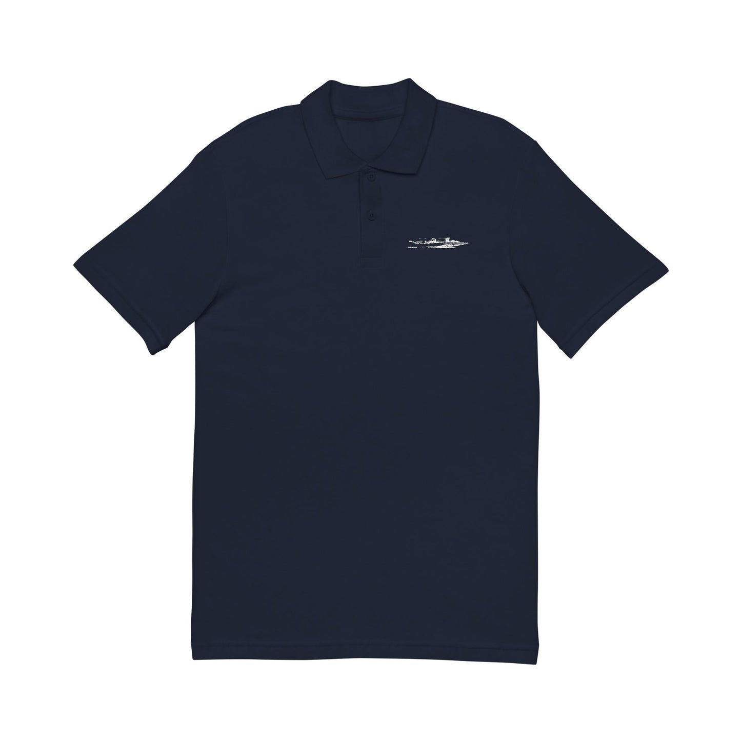 bonspeed Flat Bottom Drag Boat Unisex Pique Polo Shirt (Embroidery) SEA Icon