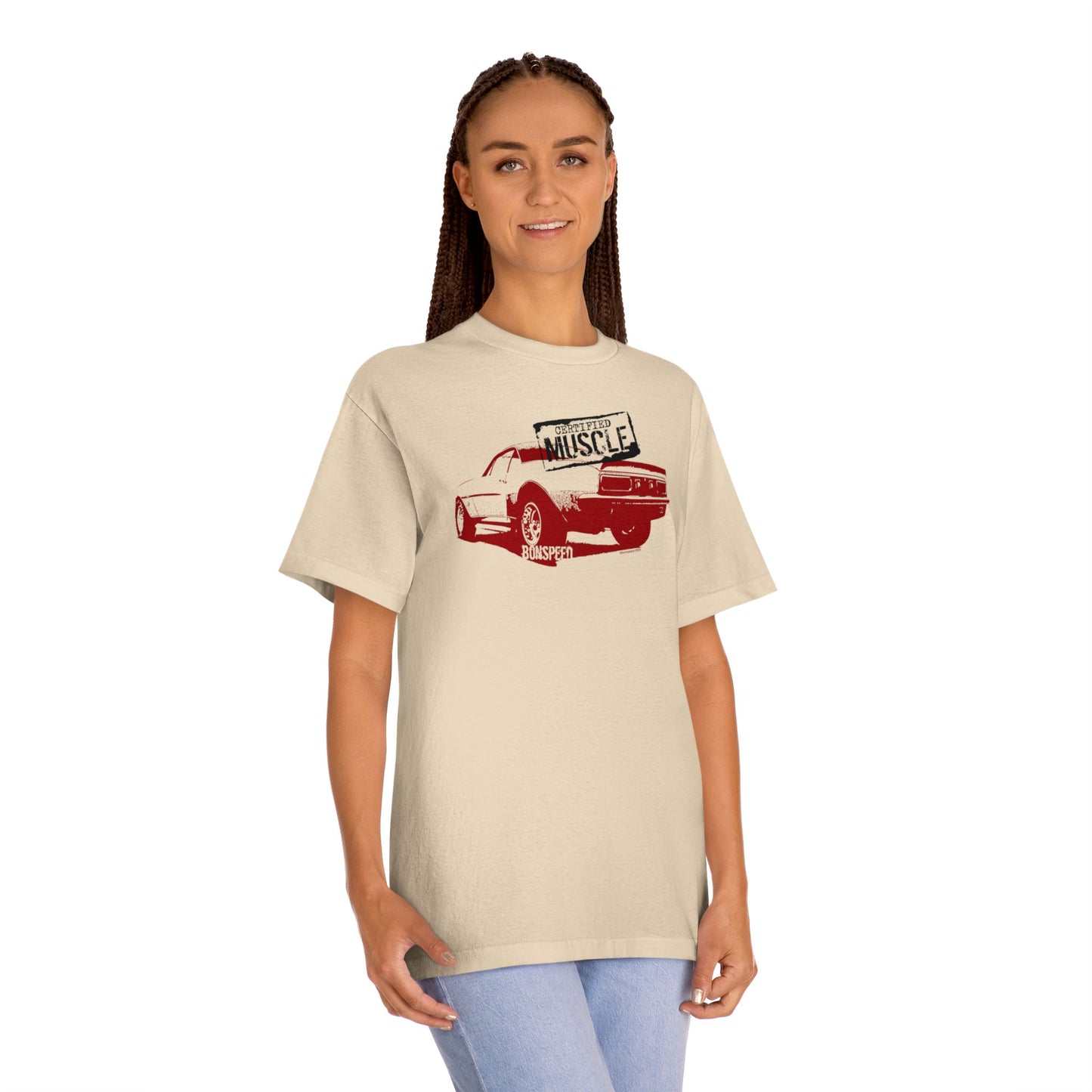 Certified Muscle bonspeed Tee, Muscle Car Camaro on Your Chest, T-Shirt