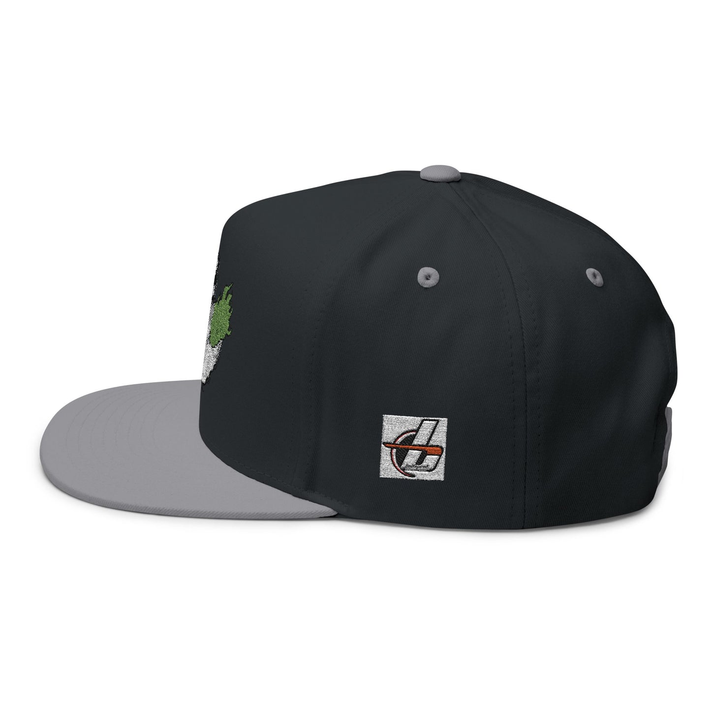 Fink Flames Embroidered Flat Bill Cap, Roth Style Motor, Snapback, Streetwear