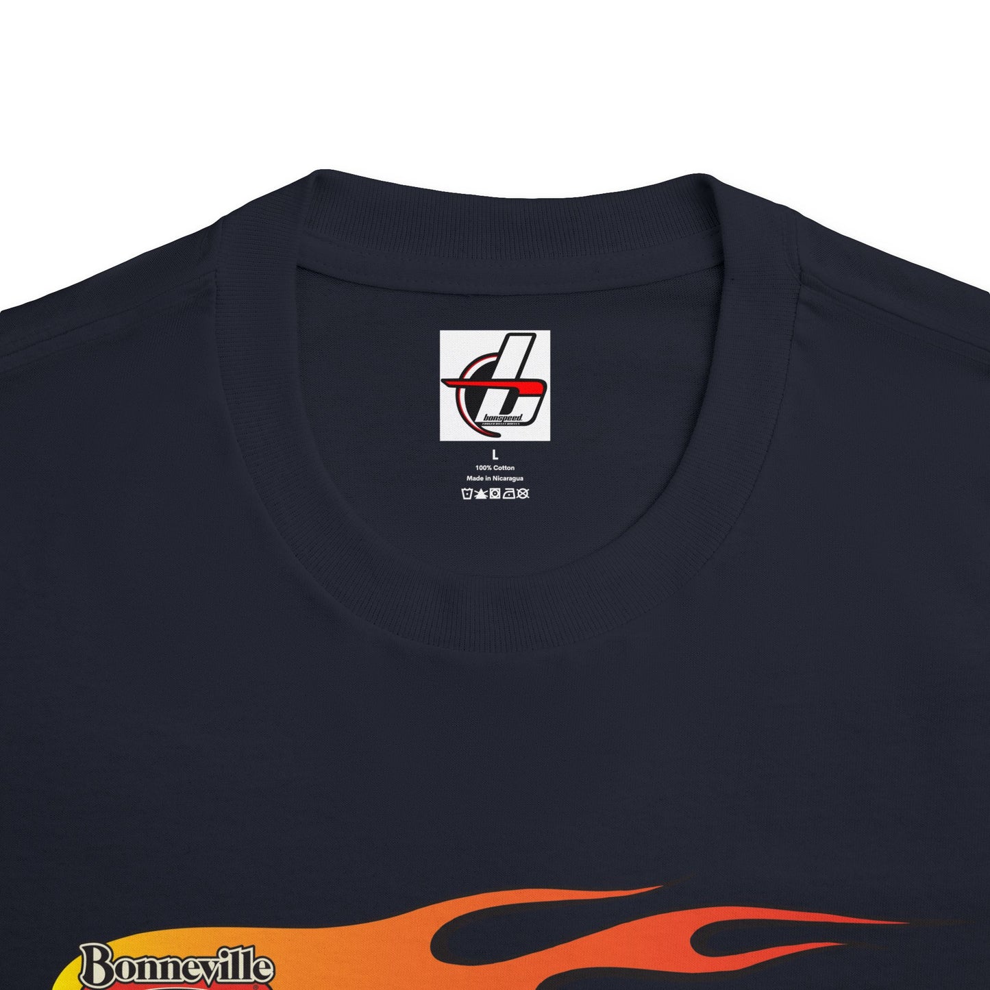 Flame Graphics Reissue Bonneville Speed & Supply Tee, bonspeed Graphic T-Shirt