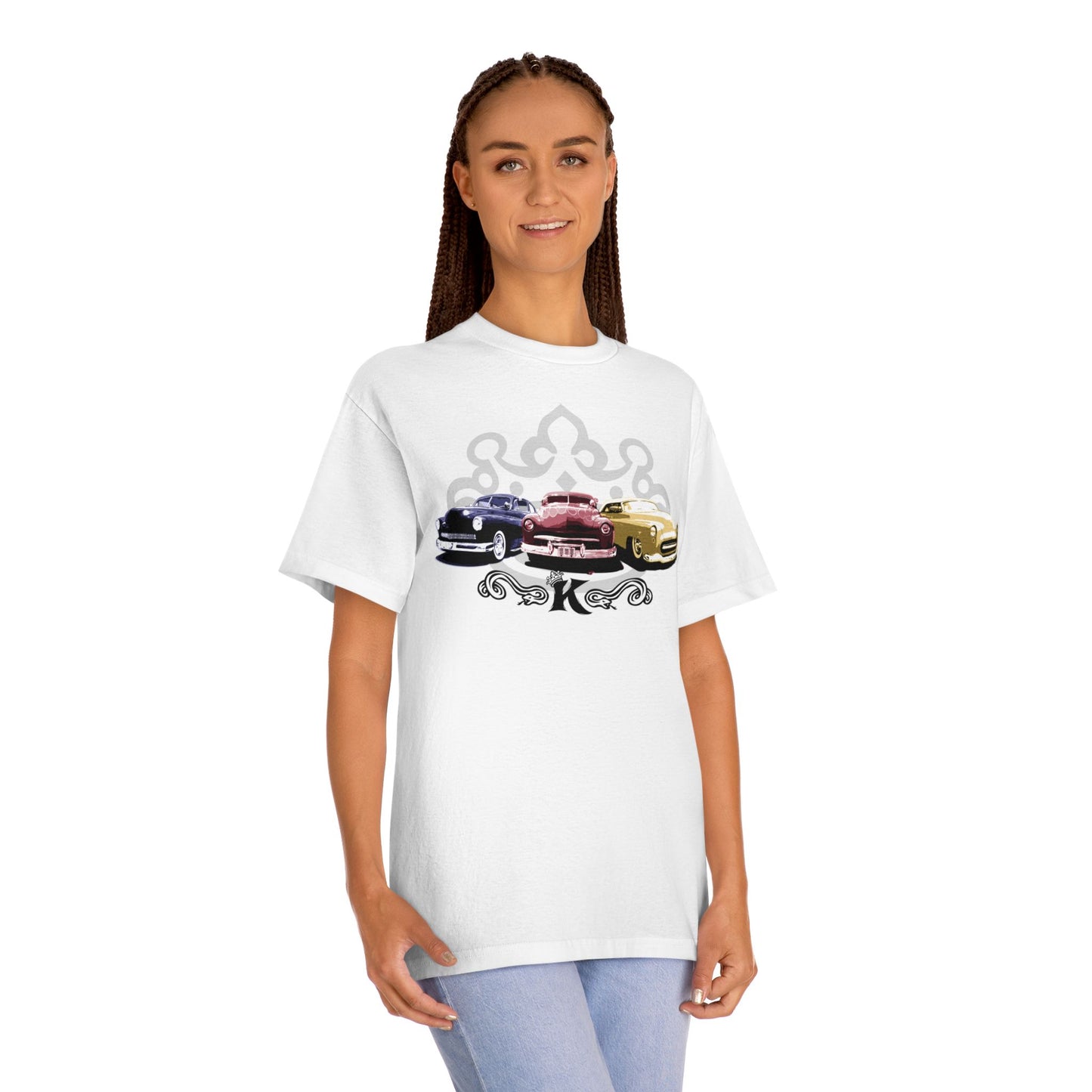 Kings of Kustom Cars T-Shirt, Three Kings, bonspeed Original, Tan, Black & White