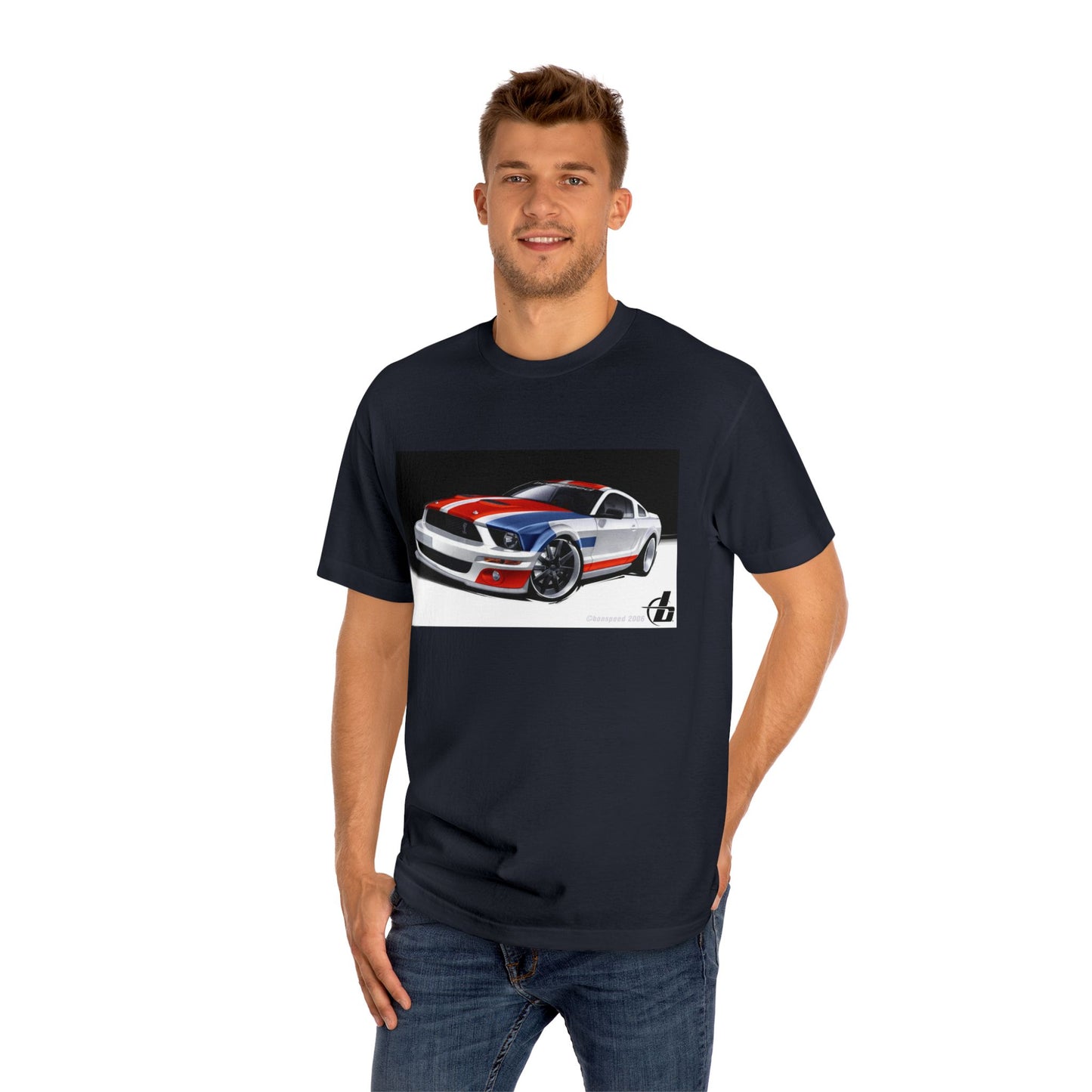 bonspeed Concept Mustang Graphic T-Shirt, Retro Car Shirt, Automotive Gift Tee