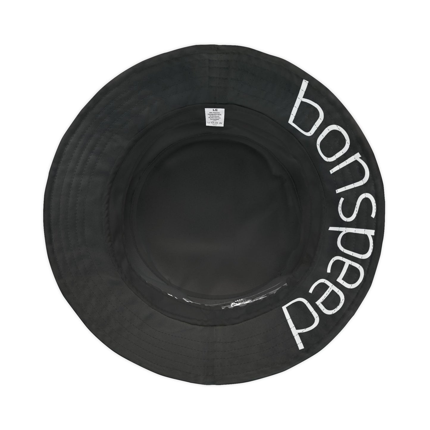 bonspeed Sea icon Bucket Hat, Underside Brim Print, Flat Bottom Drag Boat Racer