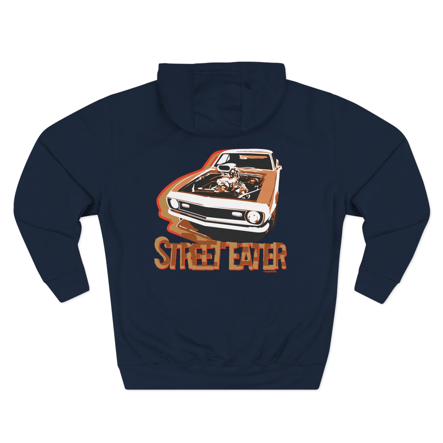 Street Eater Hoodie - Cool Car Graphic, Unisex Fleece, Camaro Street Machine