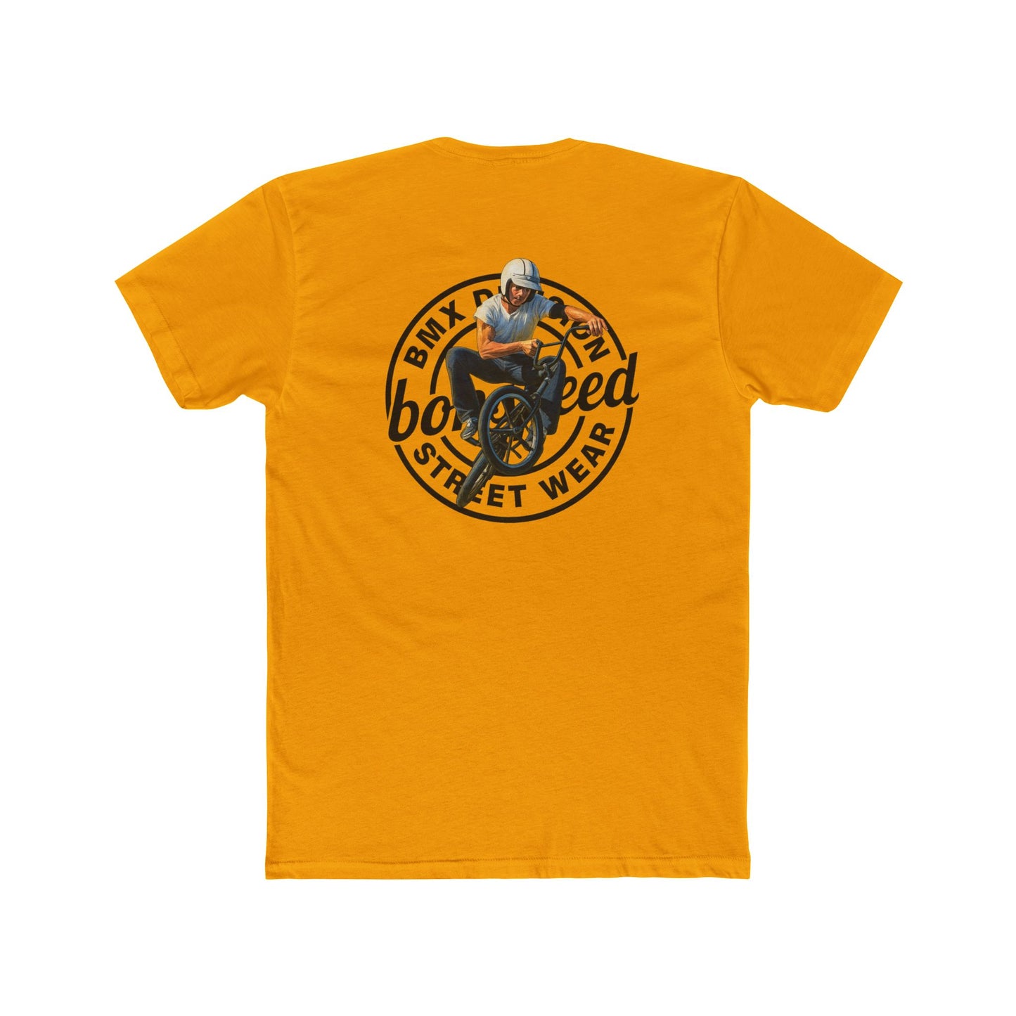 bonspeed Streetwear BMX Division Tee — Retro BMX Cross Up Graphic T-Shirt