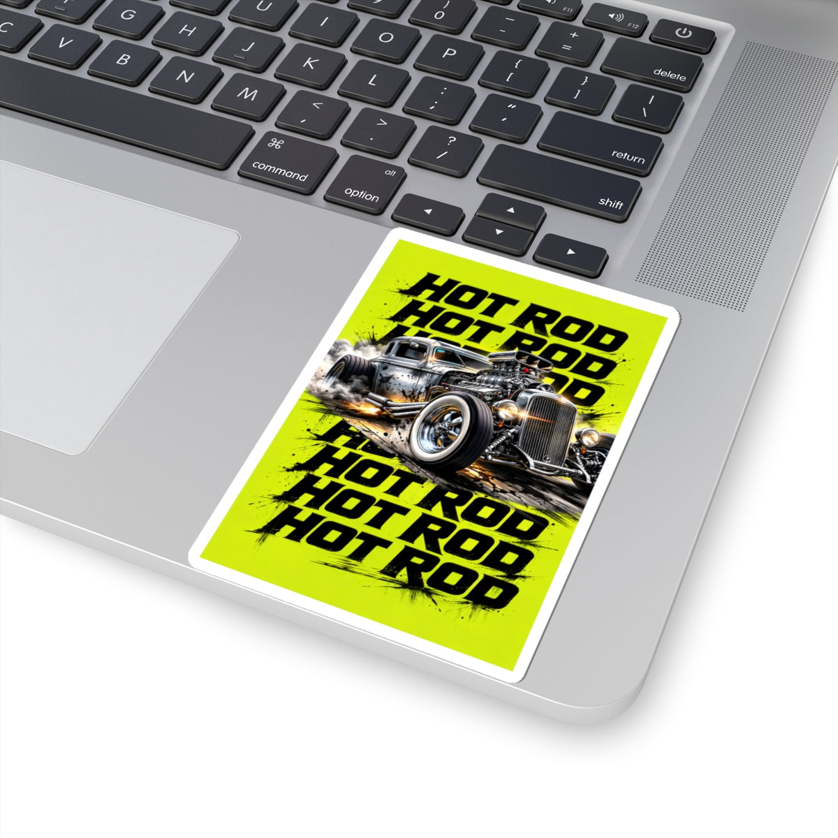 Hot Rod FireCar Kiss-Cut Stickers | Rat Rod Car Decal