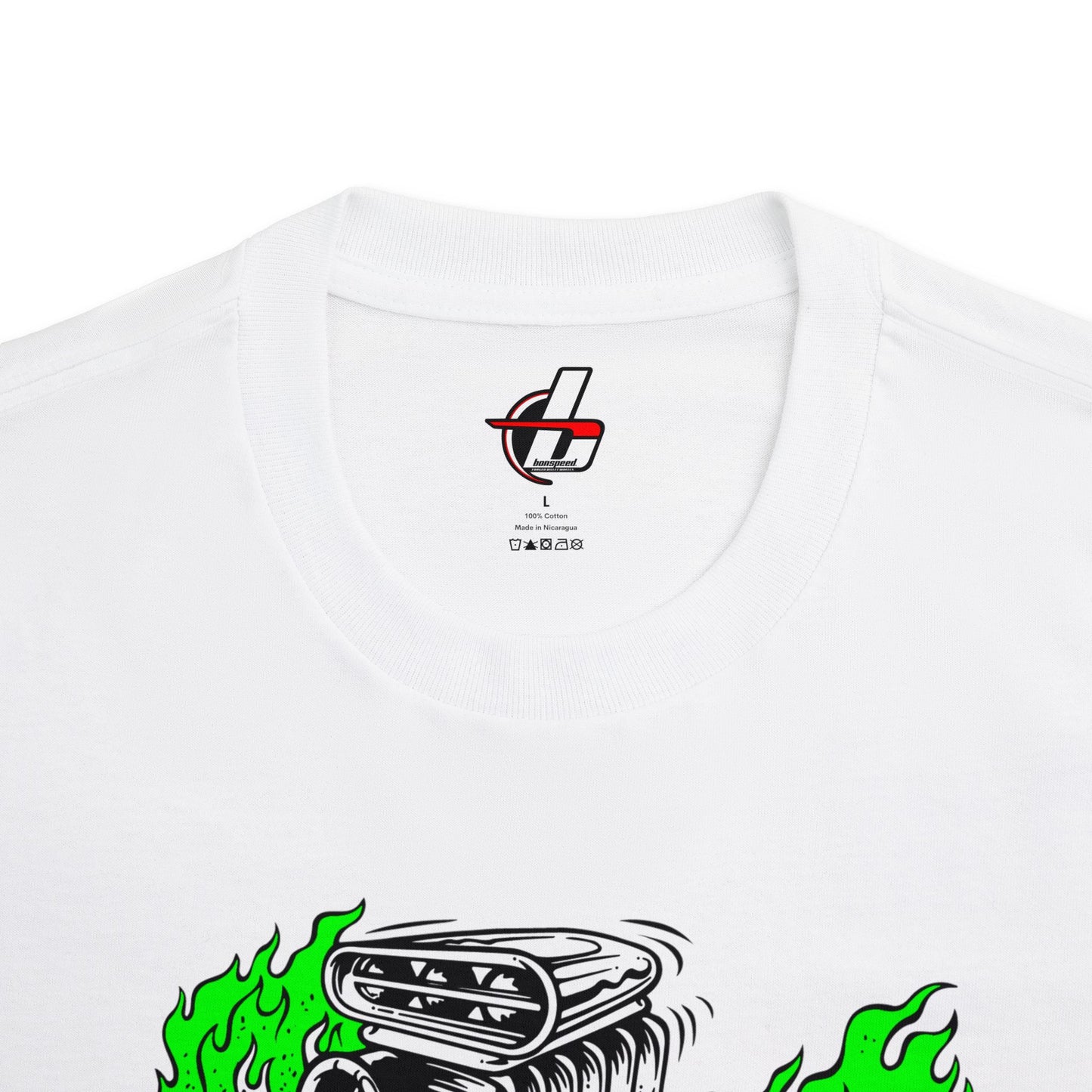 Fink Flame Graphic Tee | Giant Greens Falmes, Ed Roth, Rat Fink Style, Hot Rod Drag Race Shirt