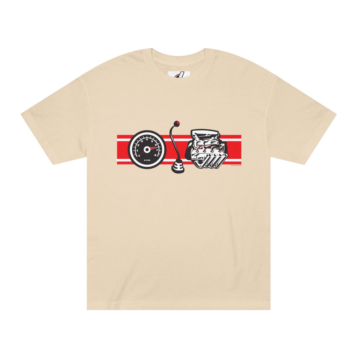 bonspeed Hot Rod Tee Custom Car Gift, Performance Basics Vintage ReIssue t-shirt