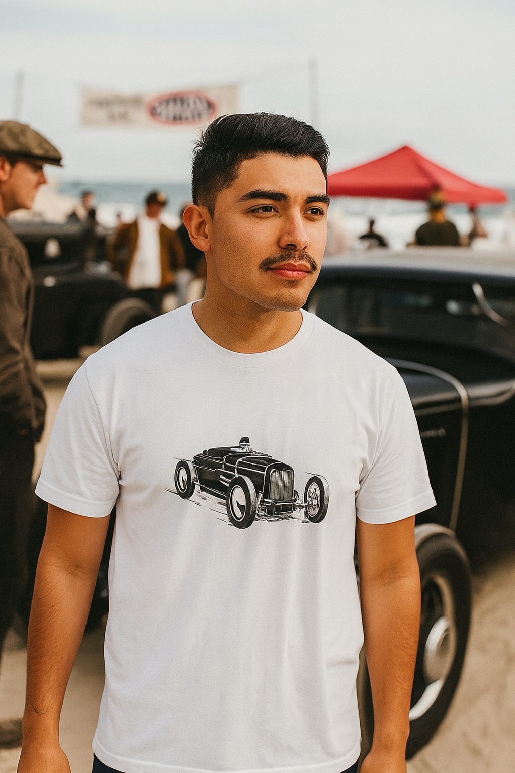 Vintage Hot Rod Graphic Tee, Retro Auto T-Shirt, Dry Lakes Racing, S-3X