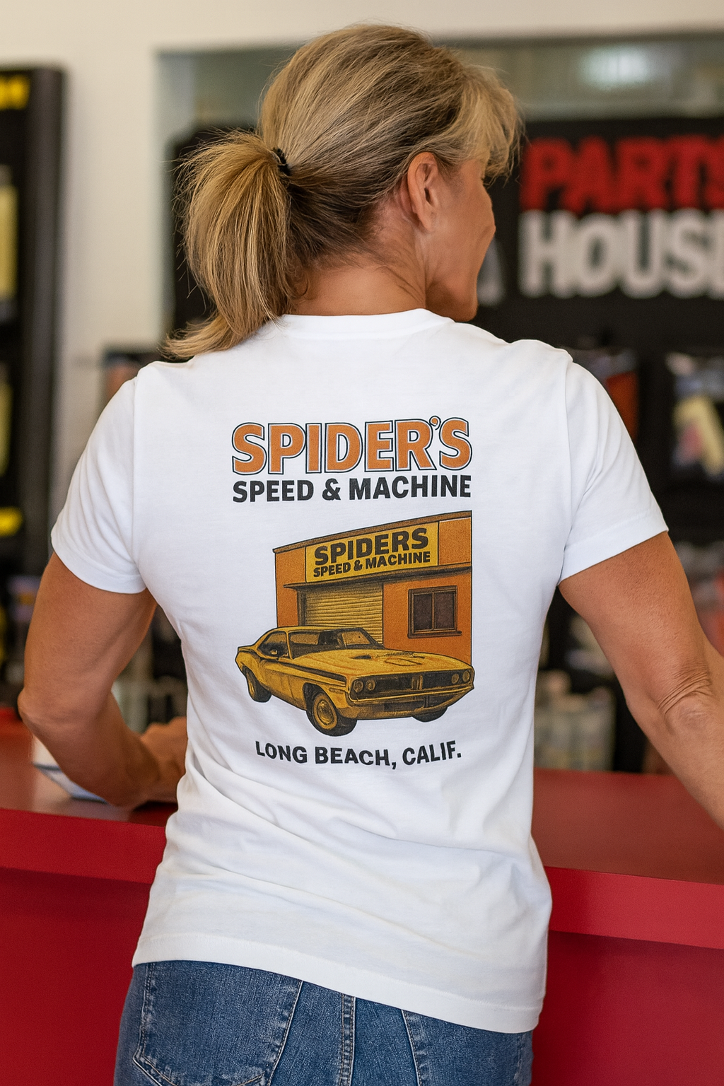 Spiders Speed & Machine Tee, Retro Speed Shop T-Shirt, bonspeed Street Wear
