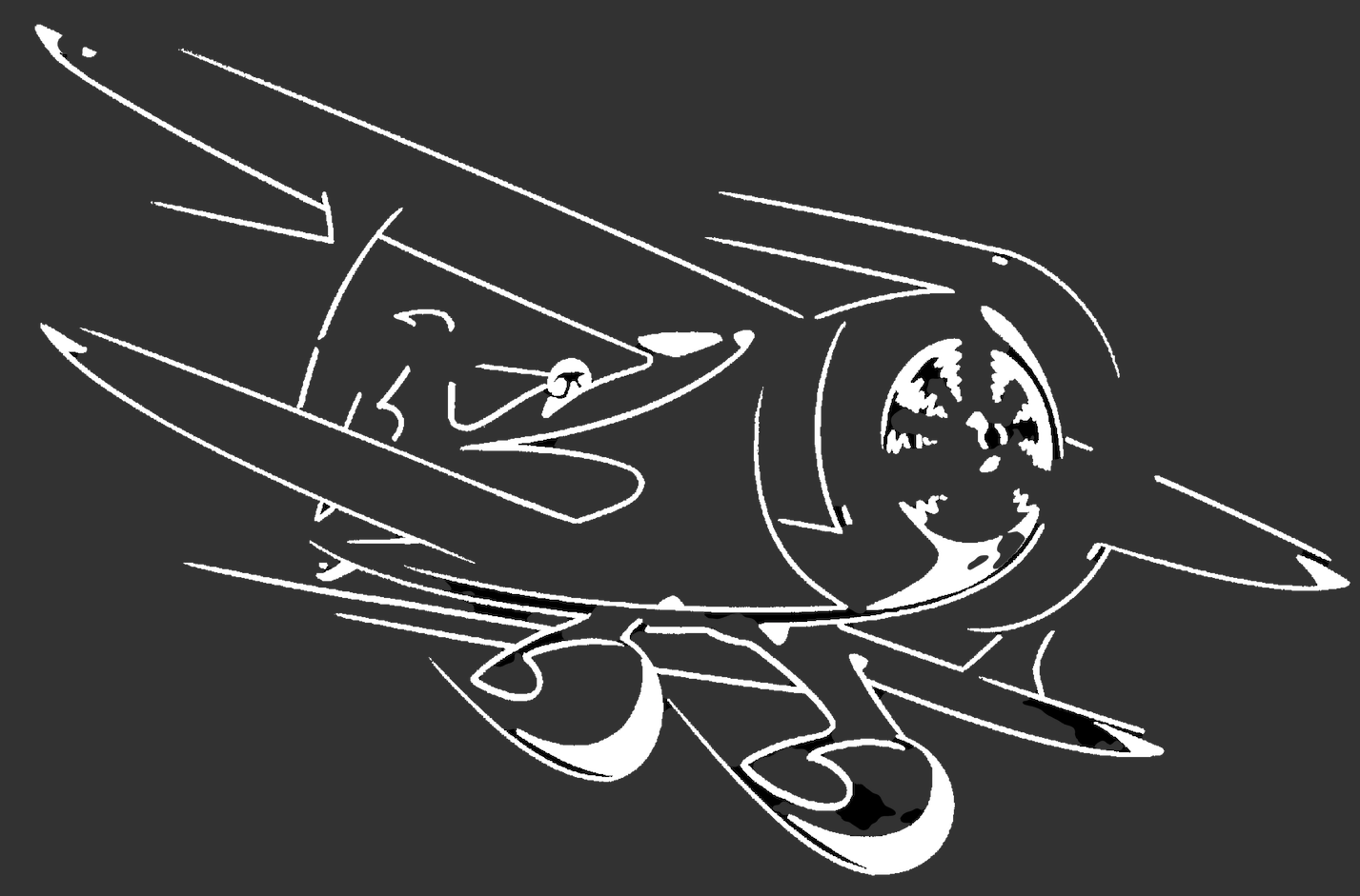 AIR Icon Embroidered Unisex Polo Shirt, Casual Wear, Airplane, Biplane, bonspeed Street Wear