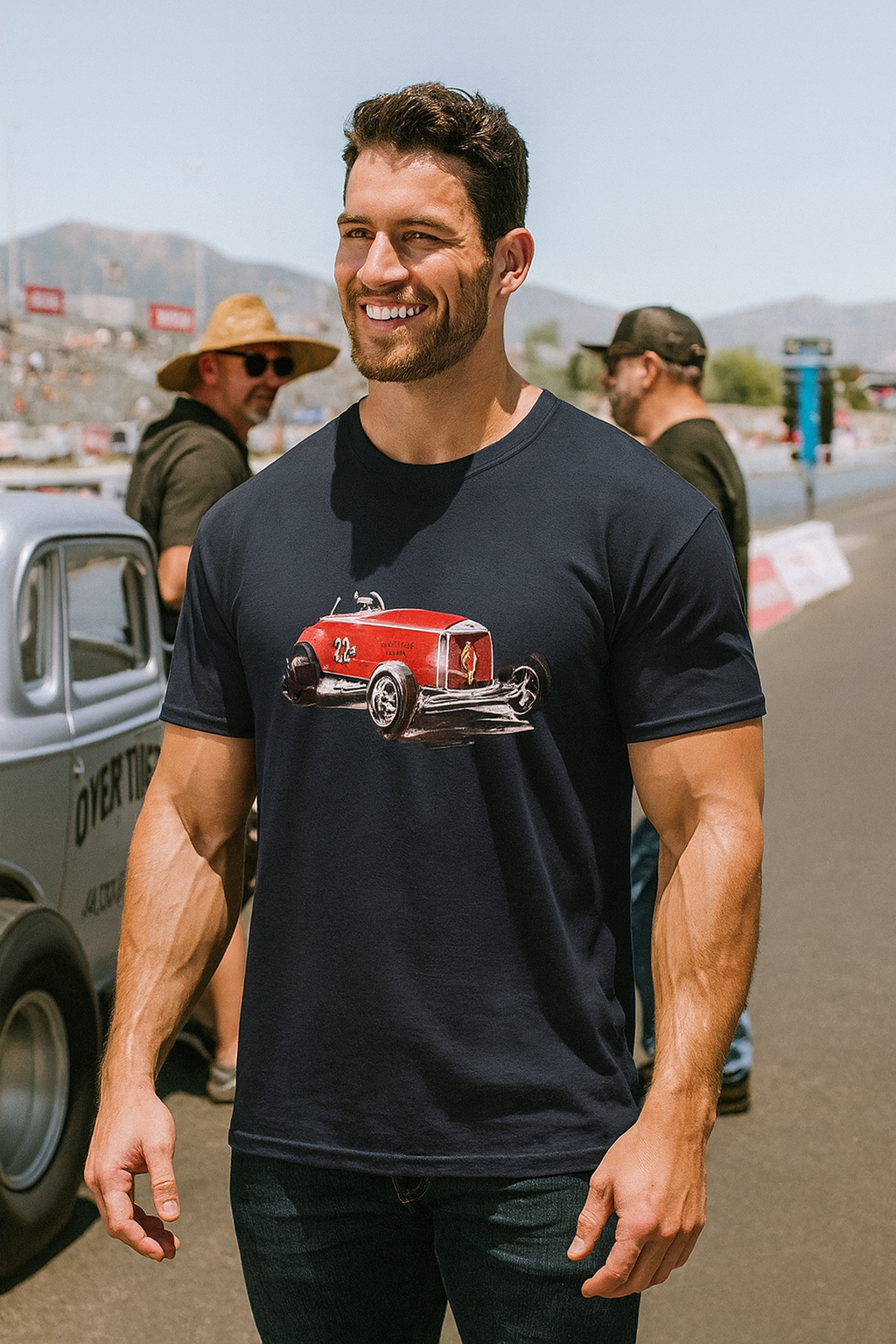 Tony Nancy 22jr. Hot Rod Drag Car Tee, Vintage Drag Racing T-shirt, Hot Rod Roadster